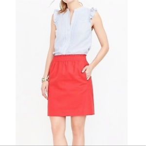 NWT J.Crew Factory Coral Sidewalk Skirt Size 4